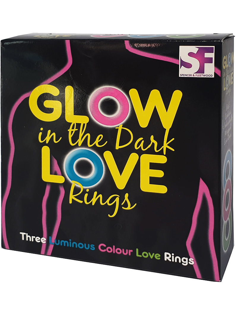 Spencer & Fleetwood : Glow in the Dark Penisringer, 3 stk