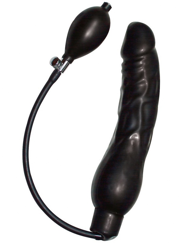 Black Latex Balloon Large 24 cm Oppblåsbar dildo
