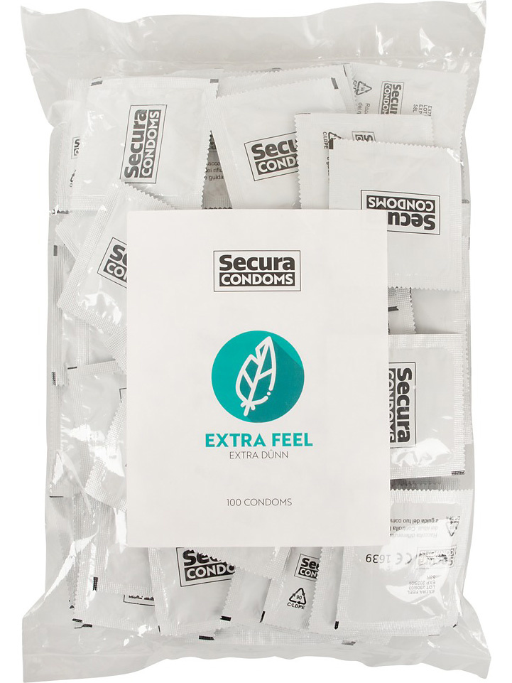 Secura : Extra Feel Kondomer, 100 stk