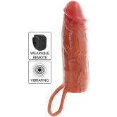 28655 Hydrated Skin, Vibrerende Penissleeve, 16 cm