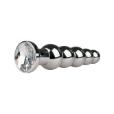 23335 Metall Analplugg No.14 med Krystall