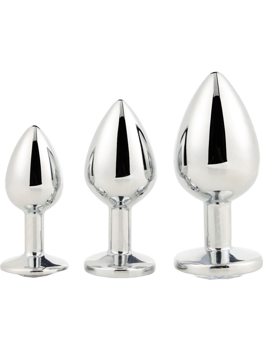 23474 Gleaming Love, Silver Analplugger Sett
