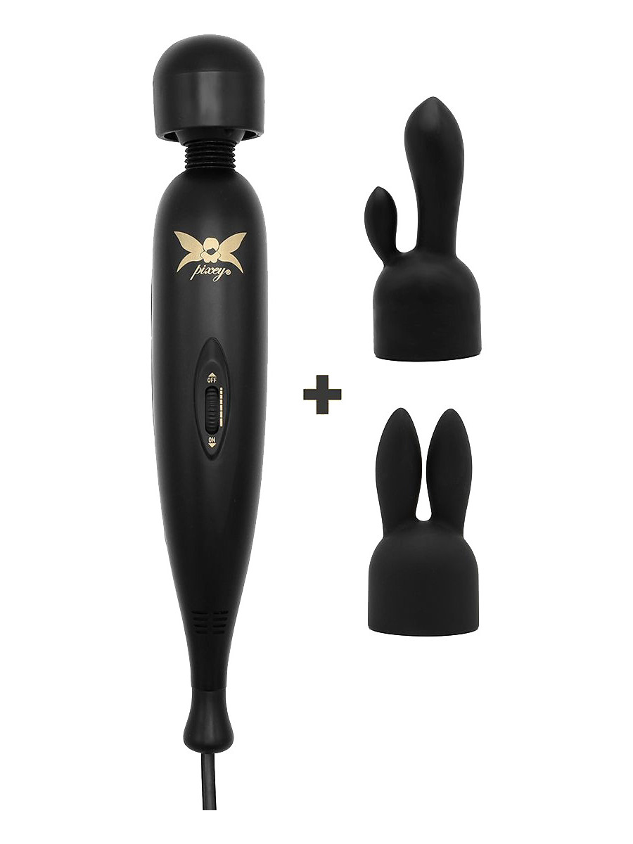 26184 Turbo Wand Vibrator med 2 Tilbehør
