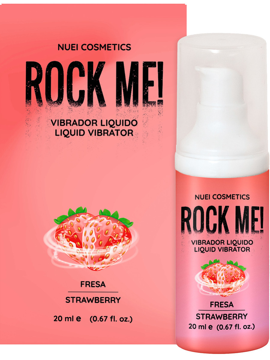 27237 Rock Me! Liquid Vibrator, Stimulerende Gel, Jordbær