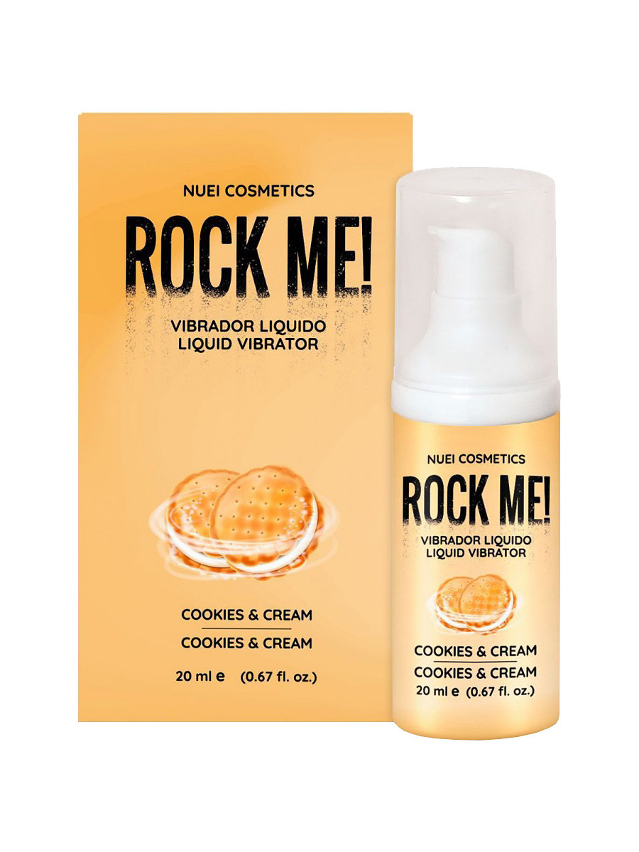 27238 Rock Me! Liquid Vibrator, Stimulerende Gel, Cookies/Cream