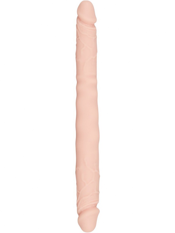 18177 Realistisk Dubbeldildo, 31 cm