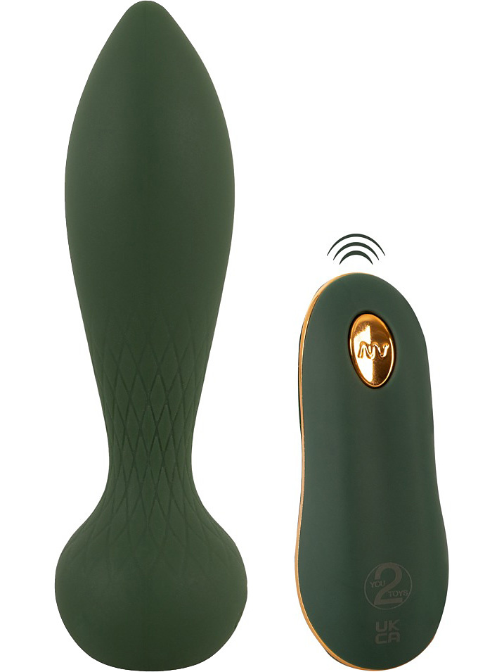 28017 Emerald Love, Luksuriøs Trådløs Analplugg