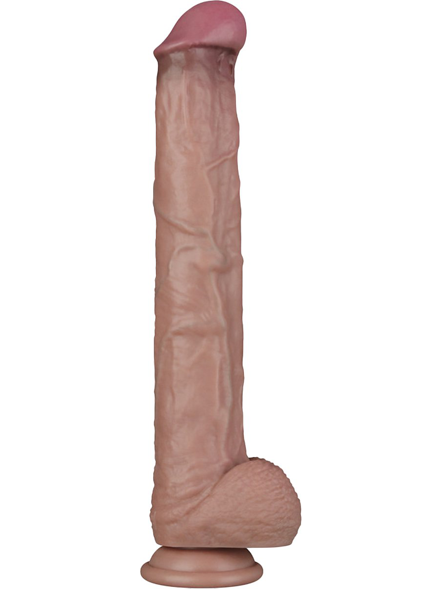 28138 Dual-Layered Bendable XXL Silikondildo, 37.5 cm