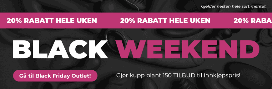 Black Weekend - 20% rabatt
