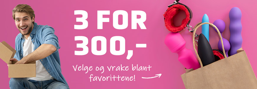 Kjøp 3 for 300,-