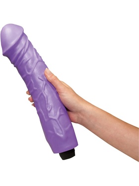 Queeny Love: Giant Lover Dildovibrator, 33 cm, lilla