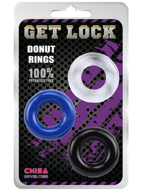 Get Lock: Donut Penisringer, 3 stk