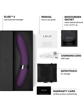 LELO: Elise 2, Dual-Powered Massager, lilla