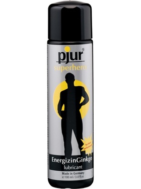 Pjur Superhero: EnergizinGinkgo, Vannbasert Glidemiddel, 100 ml