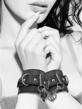 Ouch!: Leather Cuffs, svart