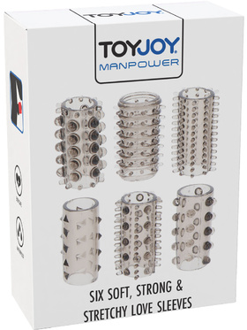 Toy Joy: Power Penis Sleeve Set, svart