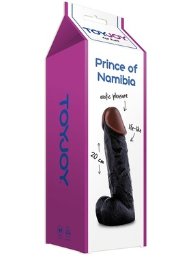 Toy Joy: Prince of Namibia, Dong 20 cm, mørk