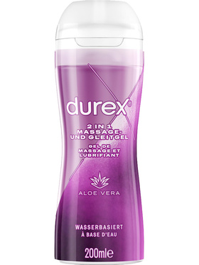 Durex Play Massage 2-in-1: Aloe Vera, Glidemiddel/Gel, 200 ml