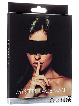 Ouch!: Mystére Lace Mask, svart