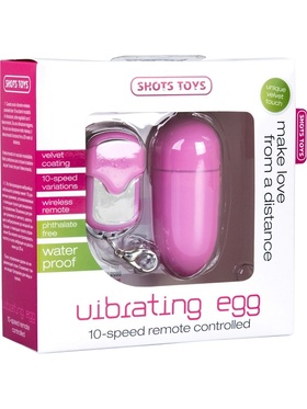 Shots Toys: Wireless Vibrating Egg, stor, rosa