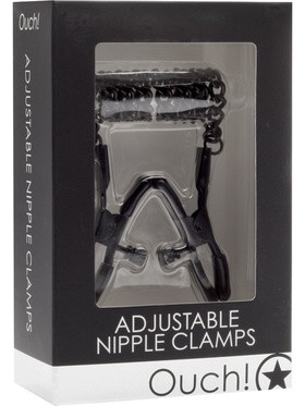 Ouch!: Adjustable Nipple Clamps, svart 