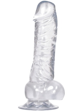 Crystal Clear: Dong med Sugekopp, 18 cm