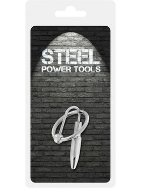 Steel Power Tools: Penisplugg med Glansring, 28 mm