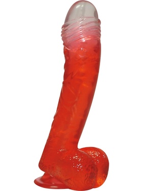 Jolly Buttcock: Dildo med Sugekopp, rød