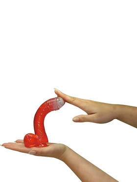 Jolly Buttcock: Dildo med Sugekopp, rød