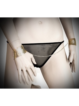 Bijoux Indiscrets: Desir Metallique, Metallic Mesh Handcuffs, gull
