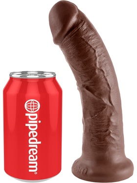 King Cock: Realistic Dildo, 20 cm, mørk