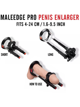 Male Edge: Penis Enlarger, Pro Kit, svart