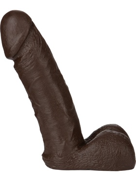 Doc Johnson: Vac-U-Lock, Realistic Cock, 21 cm, mørk