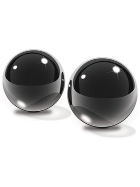 Pipedream Fetish Fantasy: Black Glass Ben-Wa Balls, small