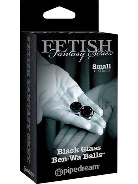 Pipedream Fetish Fantasy: Black Glass Ben-Wa Balls, small