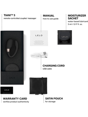 LELO: Tiani 3, Remote Couples Massager, svart