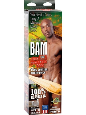 Signature Cocks: Bam, Huge Realistic Dildo, 34 cm