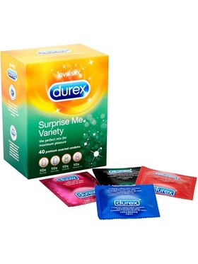 Durex Surprise Me Variety: Kondomer, 40 stk