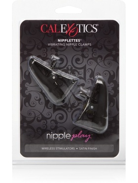 California Exotic: Nipplettes, Vibrating Nipple Clamps, svart