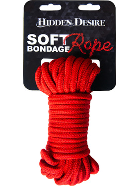 Hidden Desire: Bondage Rope, 10m, rød