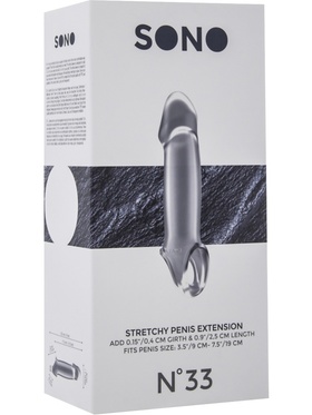 Sono: Stretchy Penis Extension No. 33, gjennomsiktig