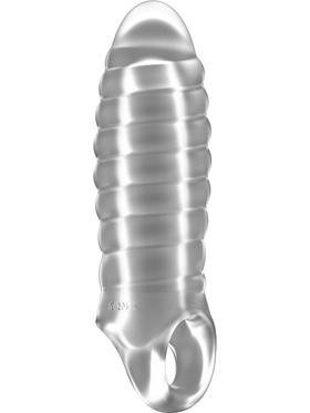 Sono: Stretchy Thick Penis Extension No. 36, gjennomsiktig