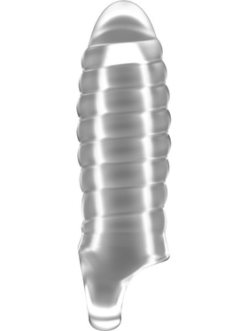 Sono: Stretchy Thick Penis Extension No. 36, gjennomsiktig