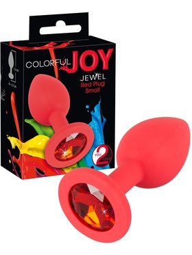 You2Toys: Colorful Joy, Jewel Plug, rød, small