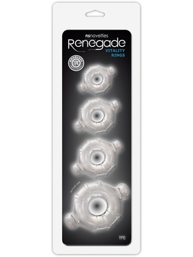 NSNovelties: Renegade, Vitality Rings, gjennomsiktig