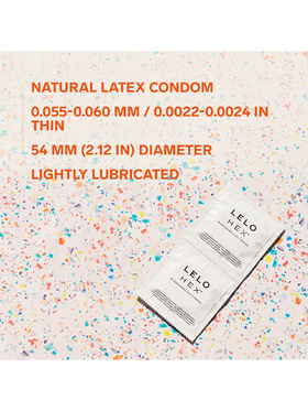 LELO: HEX, Kondomer, 12 stk