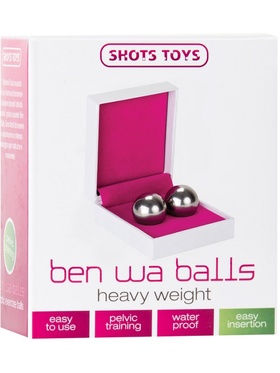 Shots Toys: Ben Wa Balls, Heavy Weight, sølv