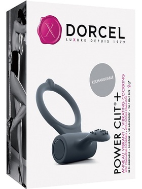 Marc Dorcel: Power Clit+, Vibrating Cockring, svart