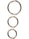 Silver Ring Set, 3 stk 