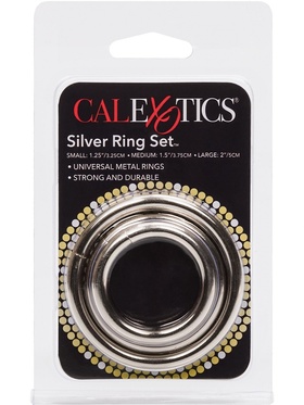 California Exotic: Silver Ring Set, 3 stk